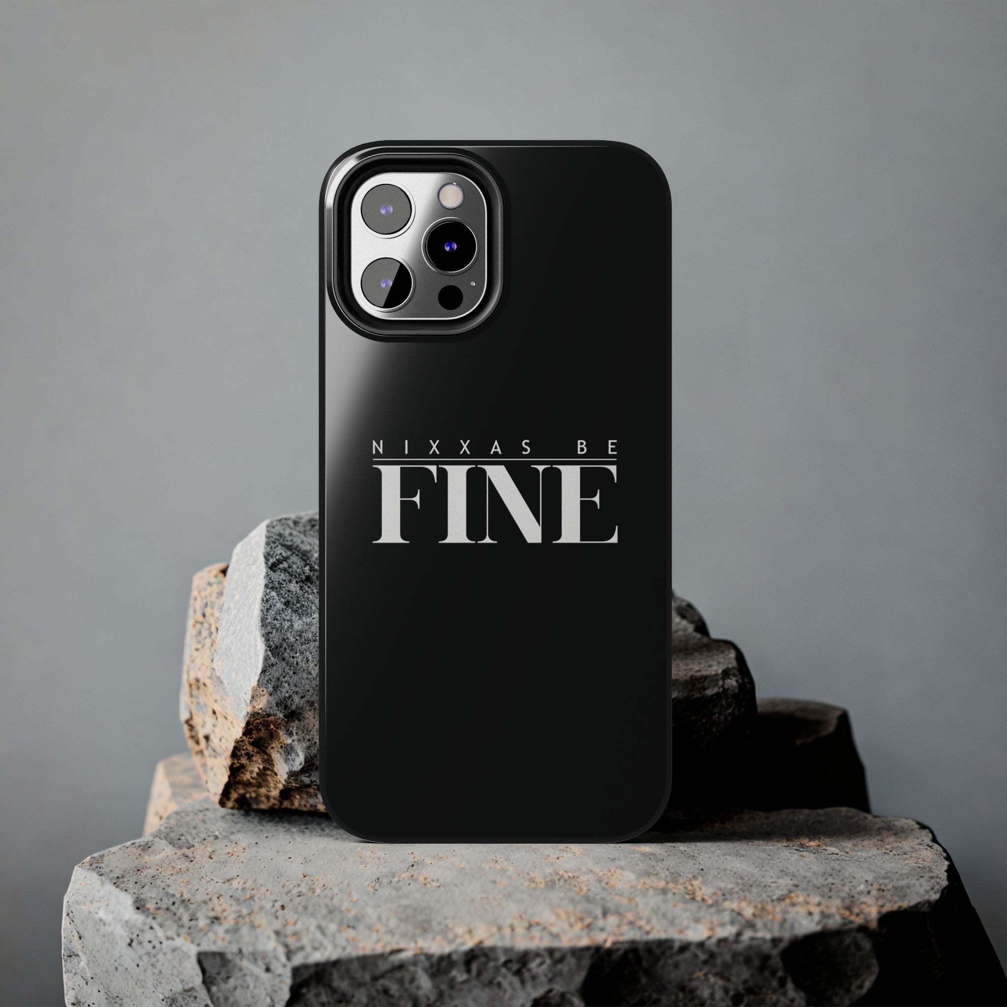 Nixxas Be Fine iPhone Case (Black)