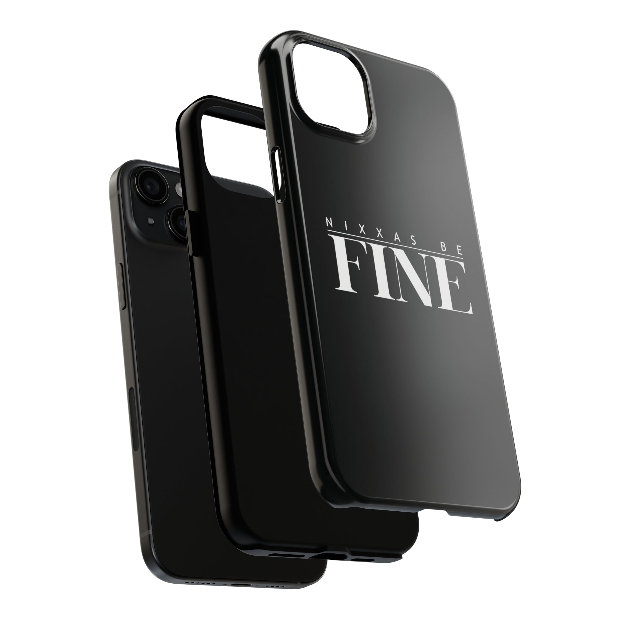 Nixxas Be Fine iPhone Case (Black)