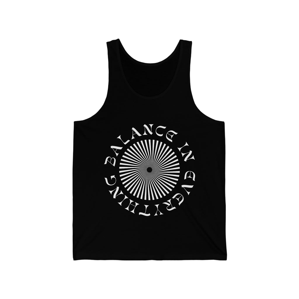 Balance In Everything Tank (White Font)