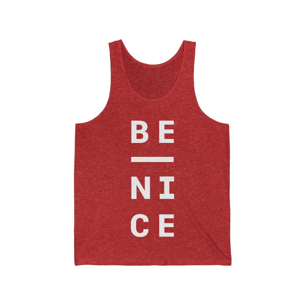 Be Nice Tank (White Font)