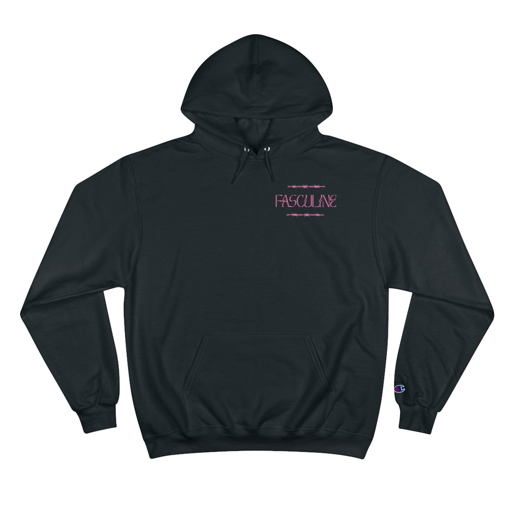 Fasculine Hoodie (Black) Front And Back Print