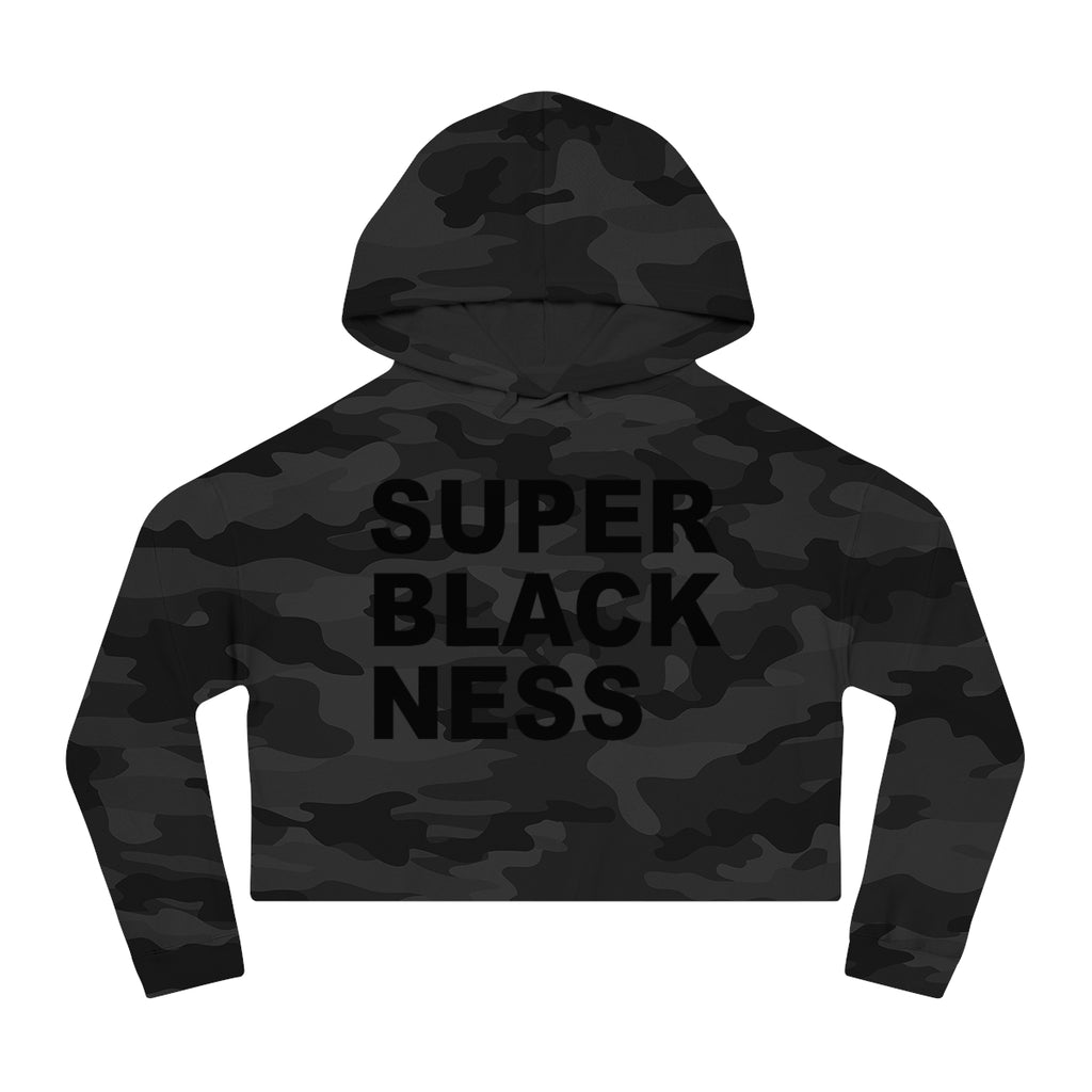 Super Blackness Cropped Hoodie