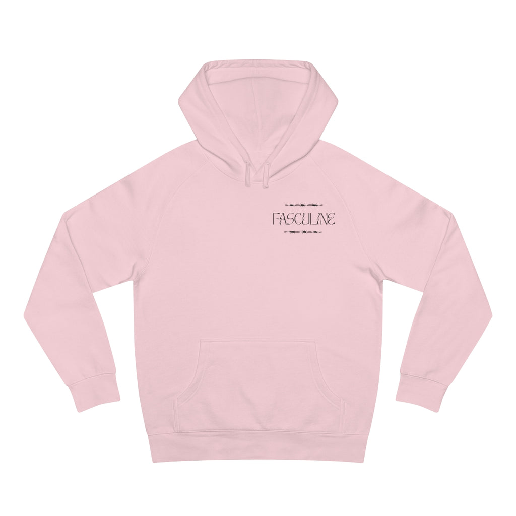 Fasculine Hoodie (Pink) Front and Back Print